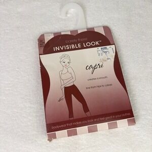 Barely There Invisible Look Capri Shapewear Black XL A895